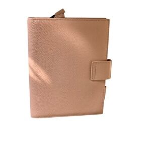Moterm Dusty Rose Pebbled Leather Planner Cover A5 Notebook Organizer Folio Case